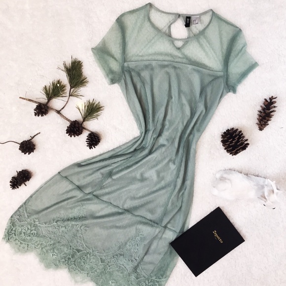 Divided Dresses & Skirts - Mint Green Lace Dress